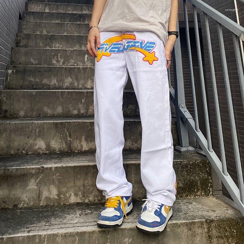 Women's Jeans Street Hip Hop American Men And Women High Waist Harajuku Letter Embroidery Washed Vintage Straight Wide Leg Trousers Y2k, Black
Women's Jeans Street Hip Hop American Men And Women High Waist Harajuku Letter Embroidery Washed Vintage Straight Wide Leg Trousers Y2k, Black