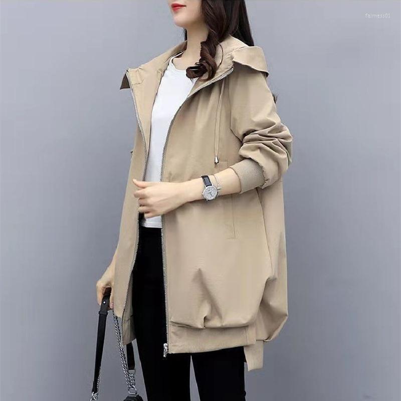 Women's Trench Coats Mid Length Coat 2022 Spring Autumn Jackets Women's Windbreaker Zipper Pocket Hooded Collar Casual Outwear Female, Khaki
Women's Trench Coats Mid Length Coat 2022 Spring Autumn Jackets Women's Windbreaker Zipper Pocket Hooded Collar Casual Outwear Female, Khaki