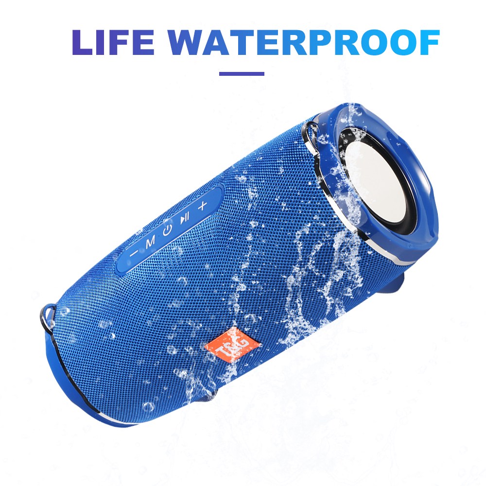 TG187 High Power Wireless Portable Speaker Waterproof Column for PC Computer Bluetooth-compatible Speakers Subwoofer Boom Box