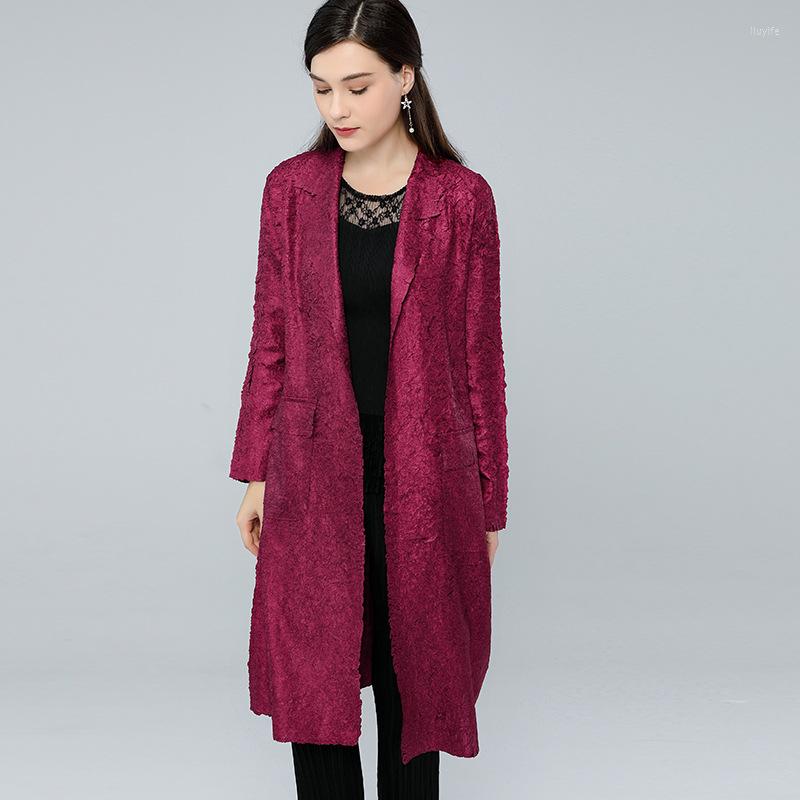 Women's Trench Coats Pleated Suit Collar Embroidered Celebrity Women's Middle Length High End Temperament Slim Long Sleeve Coat, Grey
Women's Trench Coats Pleated Suit Collar Embroidered Celebrity Women's Middle Length High End Temperament Slim Long Sleeve Coat, Grey
