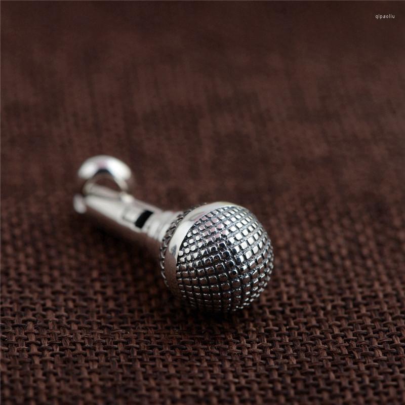 Pendant Necklaces LYBUY 925 Silver Vintage Microphone Shape Pure S925 Solid Thai Pendants For Women Men Jewelry Making
Pendant Necklaces LYBUY 925 Silver Vintage Microphone Shape Pure S925 Solid Thai Pendants For Women Men Jewelry Making