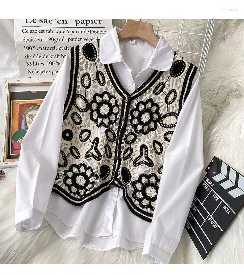 Women's Vests Outer Retro V-neck Short Cotton-padded Vest Women's Ethnic Style Hollow Crochet Waistcoat Sweater, Black
Women's Vests Outer Retro V-neck Short Cotton-padded Vest Women's Ethnic Style Hollow Crochet Waistcoat Sweater, Black