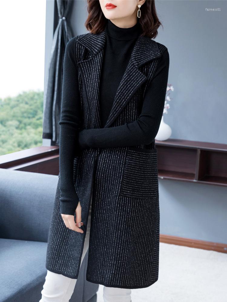 Women's Vests Thick Vest Women Elegant Fashion Sleeveless Suit Collar Mature Casual Feminine Office Ladies Outerwear Female, Black
Women's Vests Thick Vest Women Elegant Fashion Sleeveless Suit Collar Mature Casual Feminine Office Ladies Outerwear Female, Black
