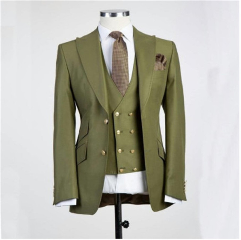 Men Suits One Button Groom Tuxedos Peak Lapel Groomsmen Wedding/Prom/Dinner Man Blazer Jacket Pants TTwo Buttonsie Vest w762, Same picture style and color 
Men Suits One Button Groom Tuxedos Peak Lapel Groomsmen Wedding/Prom/Dinner Man Blazer Jacket Pants TTwo Buttonsie Vest w762, Same picture style and color