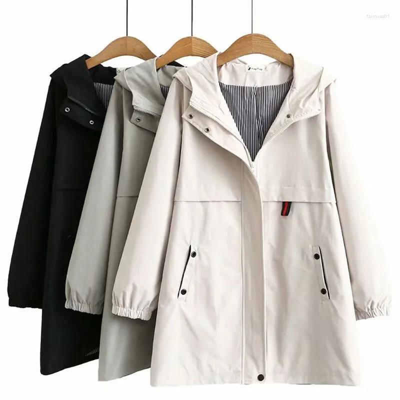 Women's Trench Coats 2022 Spring Lining Coat Women Hooded Windbreaker Tooling Long Loose Zipper Black Autumn Cardigan Outerwear Female, Beige
Women's Trench Coats 2022 Spring Lining Coat Women Hooded Windbreaker Tooling Long Loose Zipper Black Autumn Cardigan Outerwear Female, Beige