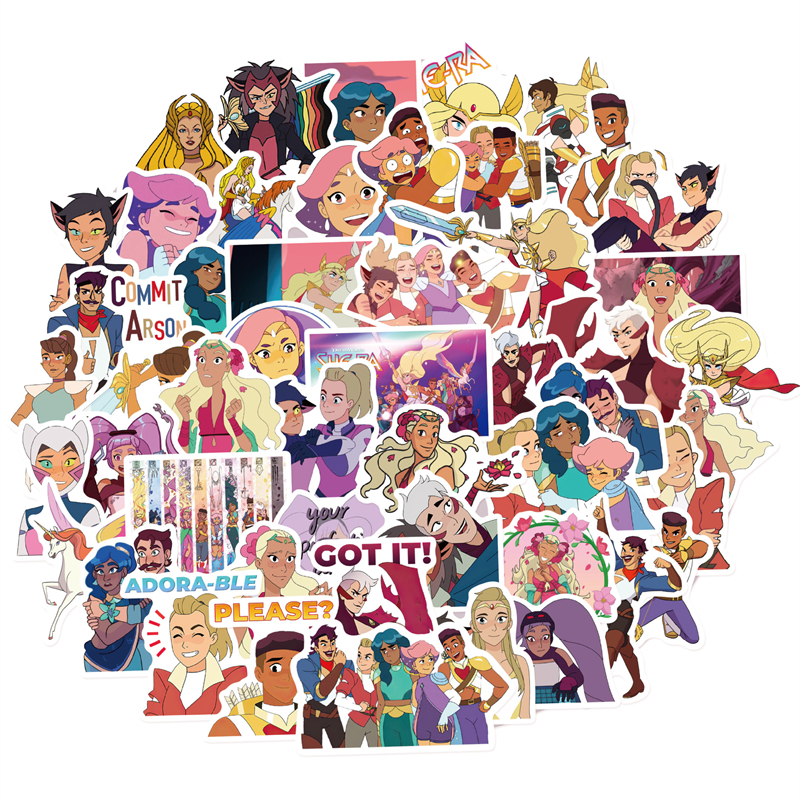 50Pcs She-Ra and The Princesses of Power sticker cartoon movie Graffiti Stickers for DIY Luggage Laptop Skateboard Motorcycle Bicycle Stickers