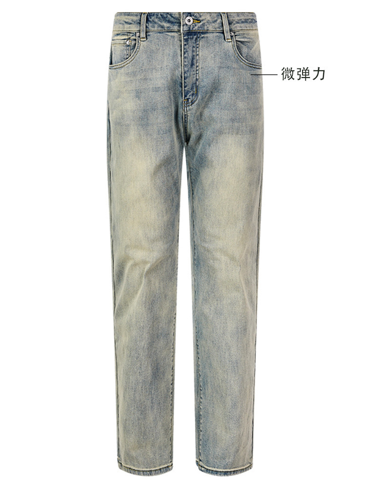 Men's Jeans Vibe Style Straight Leg Retro Washed Jeans Mens Loose Straight High Street Denim Pants Jeans For Men Women Distressed 221008