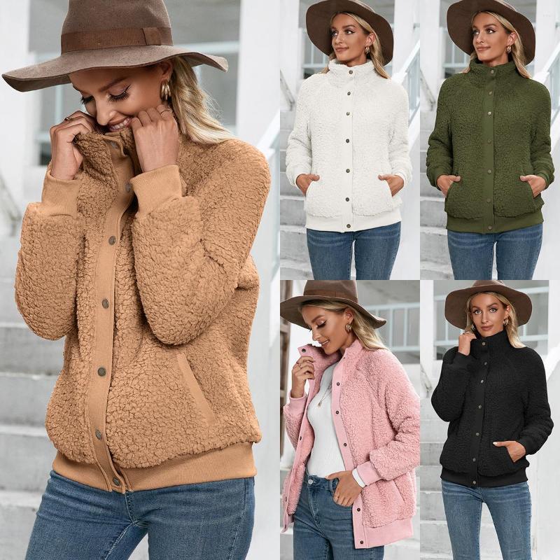 Women' Jackets Jacket Women Elegant Casual Fall Winter Lamb Fur Velvet Coat High Collar Double-sided Plush Single Breasted Loose, White
Women' Jackets Jacket Women Elegant Casual Fall Winter Lamb Fur Velvet Coat High Collar Double-sided Plush Single Breasted Loose, White