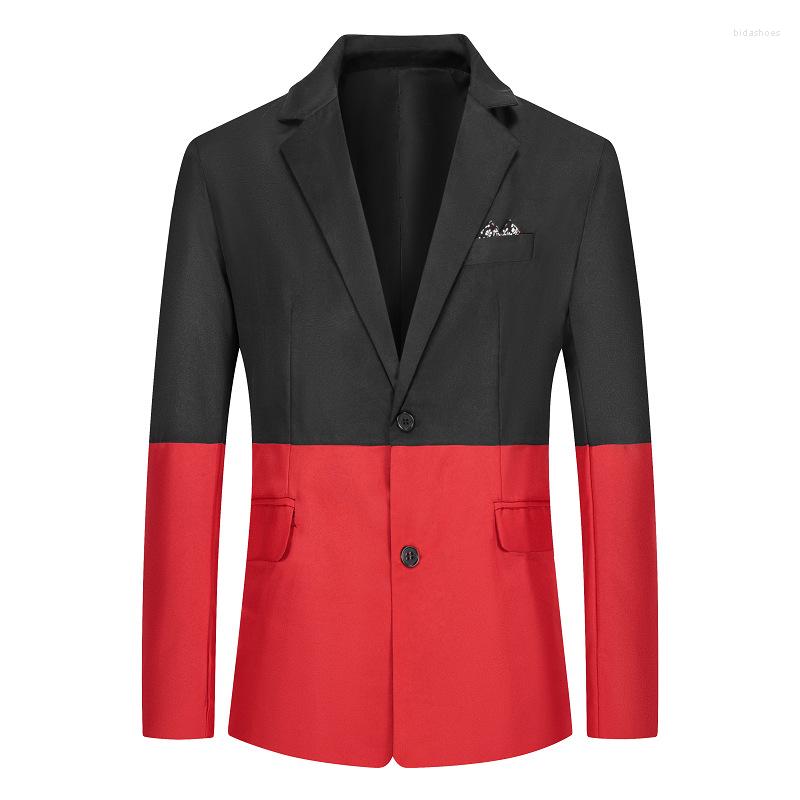 Men's Suits Loose Blazer Men Fashion Fit Two Color Splicing Casual Suit Jacket Party Prom Banquet Stage Costume Singer Host Dancer Nightclub, Black and white
Men's Suits Loose Blazer Men Fashion Fit Two Color Splicing Casual Suit Jacket Party Prom Banquet Stage Costume Singer Host Dancer Nightclub, Black and white