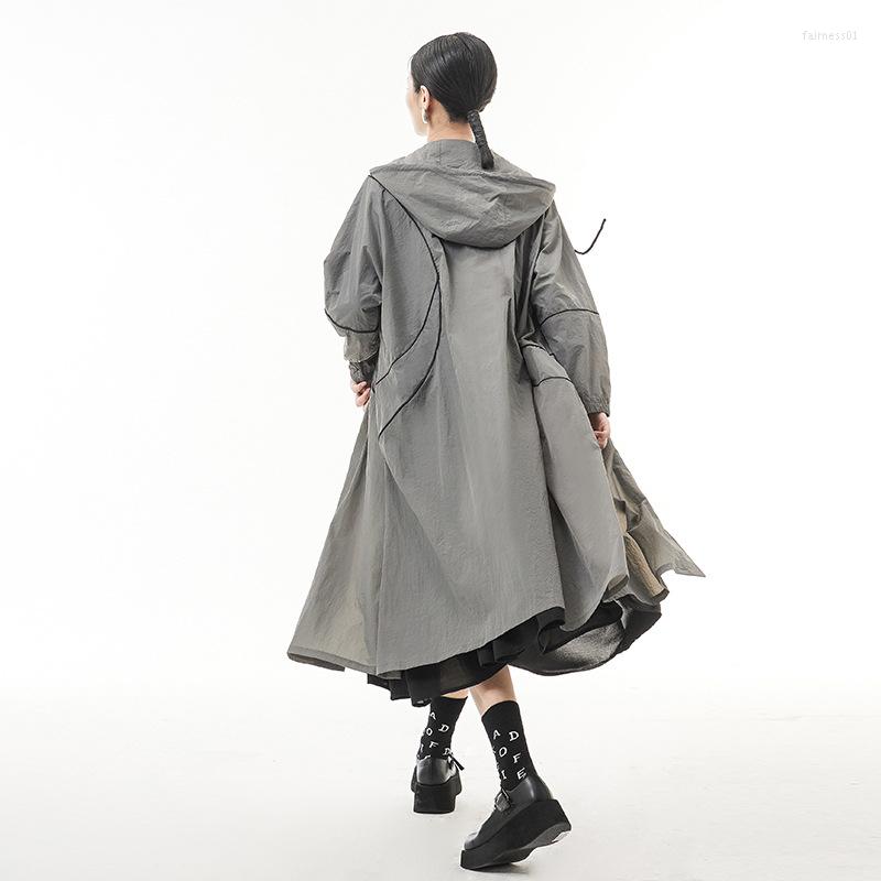 Women's Trench Coats Solid Color Long Windbreaker For Women Spring Autumn Coat Casual Loose Hooded Jacaket, Black
Women's Trench Coats Solid Color Long Windbreaker For Women Spring Autumn Coat Casual Loose Hooded Jacaket, Black