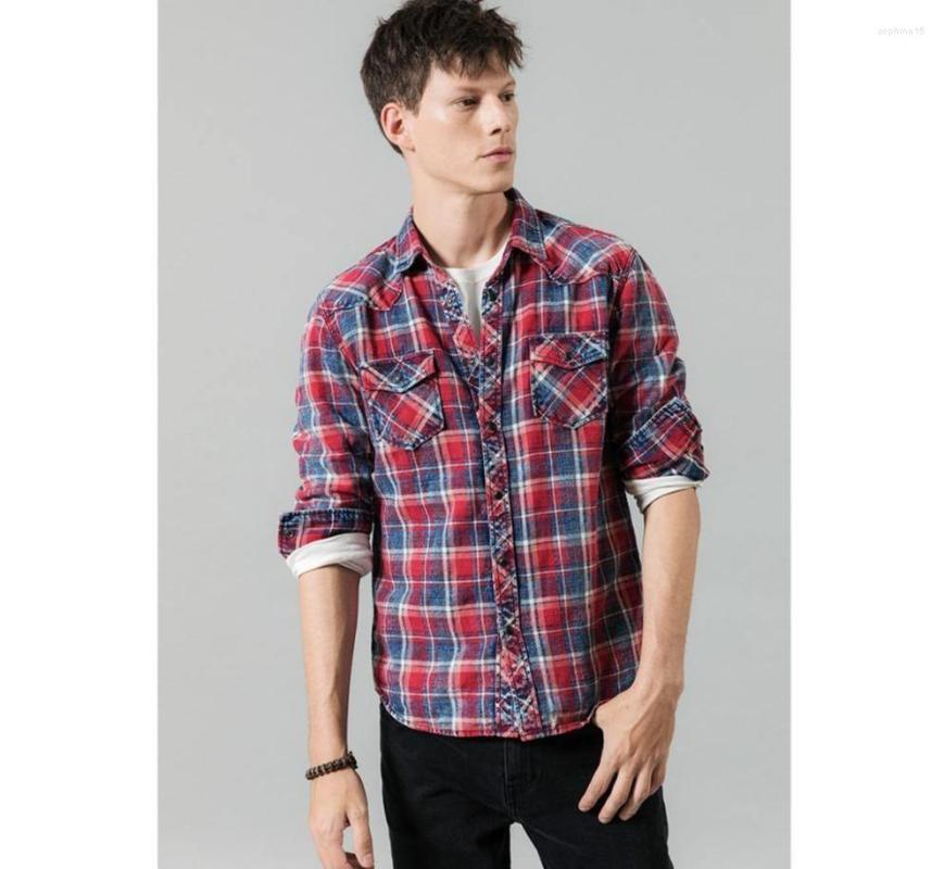 Men' Casual Shirts Spring Winter Plaid Men Check Double Pocket High Quality Cotton Shirt, Red
Men' Casual Shirts Spring Winter Plaid Men Check Double Pocket High Quality Cotton Shirt, Red
