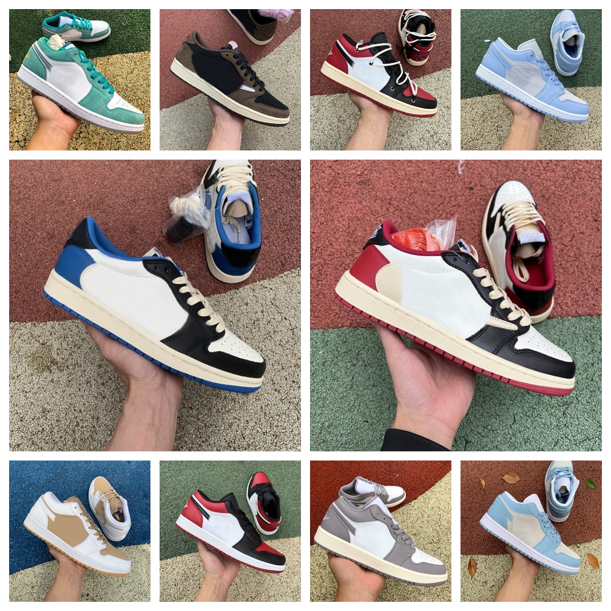 Jumpman 1 Men Women Low basketball shoes Fragment x Travis Taxi OG 1S Triple White Shadow designer University Blue UNC Panda Black Bred Toe Light Smoky Grey sneakers, Bubble package bag
Jumpman 1 Men Women Low basketball shoes Fragment x Travis Taxi OG 1S Triple White Shadow designer University Blue UNC Panda Black Bred Toe Light Smoky Grey sneakers, Bubble package bag
