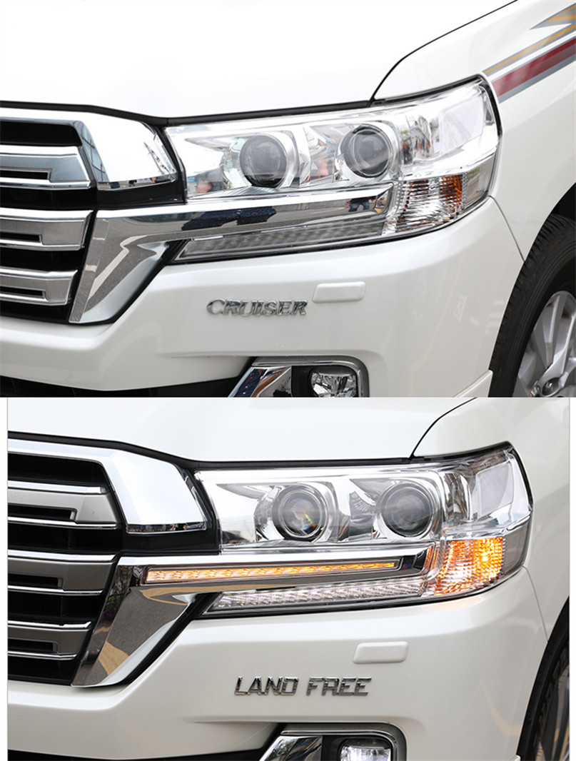 Car Styling Head Lamp for Toyota Land Cruiser Headlights 20 16-20 19 LC200 LED Headlight DRL Hid Bi Xenon Auto Accessories