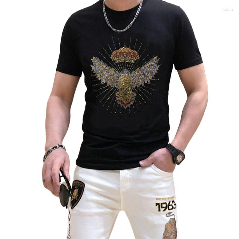 Men' T Shirts BORUNKE Luxury Design Cotton Tee Shirt Designer Rhinestone Men Top Tees T-Shirt, As show
Men' T Shirts BORUNKE Luxury Design Cotton Tee Shirt Designer Rhinestone Men Top Tees T-Shirt, As show