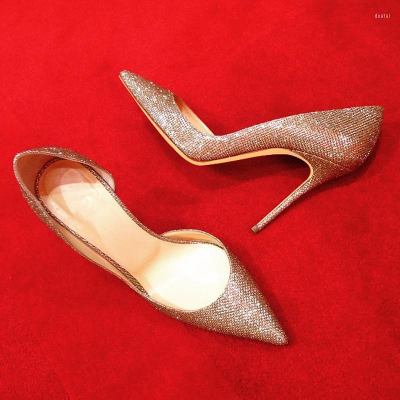 Dress Shoes UVRCOS Sexy Gold Glitters For Wedding Women Pointed Toe Stiletto Heels 12/10/8cm Thin Pumps Italian Party, 8cm as pictures
Dress Shoes UVRCOS Sexy Gold Glitters For Wedding Women Pointed Toe Stiletto Heels 12/10/8cm Thin Pumps Italian Party, 8cm as pictures