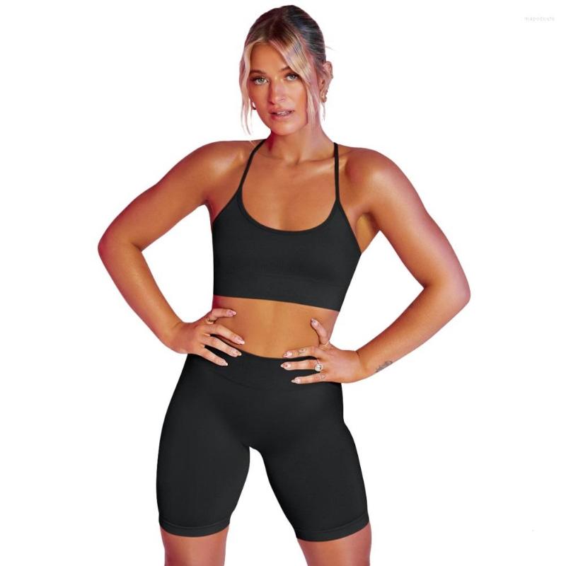 Women' Tracksuits Women' Two-Piece Tight Fit Yoga Suit Solid Beauty Back Low Neck Camisole With Booty Lifting Shorts Running Fitness
Women' Tracksuits Women' Two-Piece Tight Fit Yoga Suit Solid Beauty Back Low Neck Camisole With Booty Lifting Shorts Running Fitness