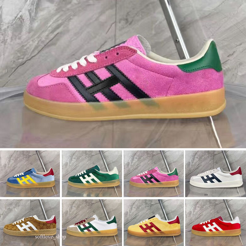 Shoes Gazelle Fashion Designer Sneakers Flats Striped Luxurys Platform Green Suede Silk Red Velvet Mens Womens, Color 2
Shoes Gazelle Fashion Designer Sneakers Flats Striped Luxurys Platform Green Suede Silk Red Velvet Mens Womens, Color 2