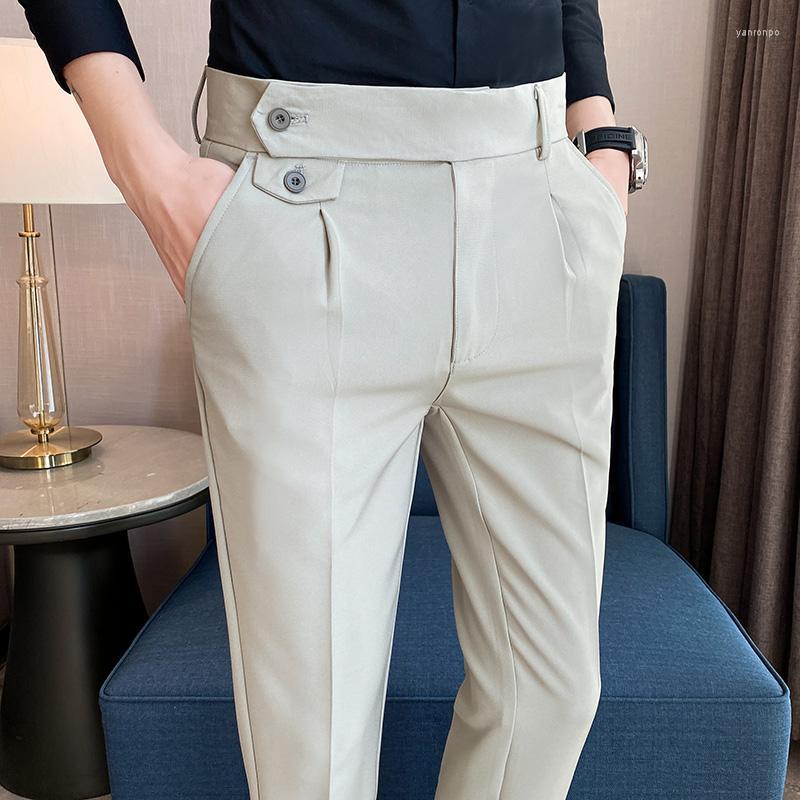 Men's Suits Men's & Blazers Men High Waist Casual Dress Pant Belt Design Slim Trousers Formal Office Social Wedding Party Suit Pants, Beige
Men's Suits Men's & Blazers Men High Waist Casual Dress Pant Belt Design Slim Trousers Formal Office Social Wedding Party Suit Pants, Beige