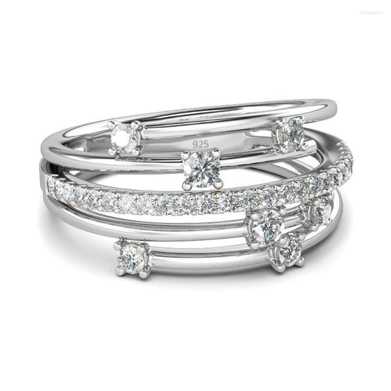 Cluster Rings Trendy Elegant Moissanite Ring Eternity Certified Wedding Band Solid 925 Silver For Women Jewelry Engagement
Cluster Rings Trendy Elegant Moissanite Ring Eternity Certified Wedding Band Solid 925 Silver For Women Jewelry Engagement