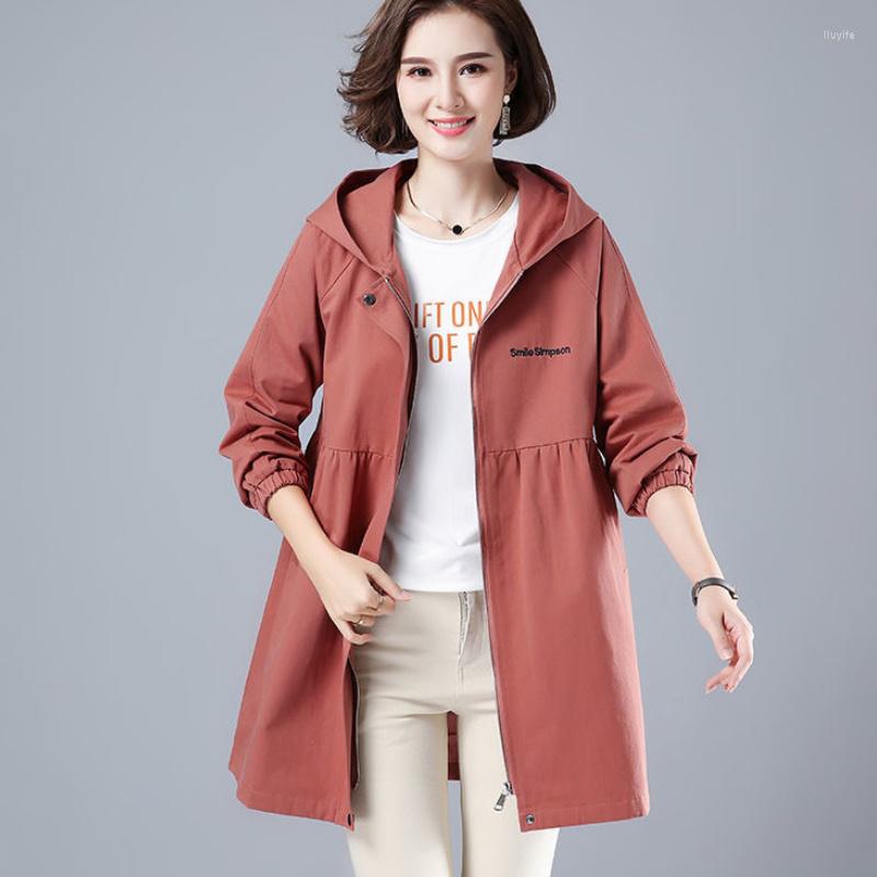Women's Trench Coats 2022 Spring And Autumn Women's Mid-length Coat British Style Temperament Hooded Loose Zipper Jackets Clothing
Women's Trench Coats 2022 Spring And Autumn Women's Mid-length Coat British Style Temperament Hooded Loose Zipper Jackets Clothing