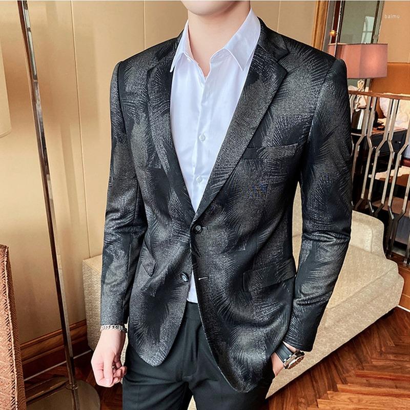 Men's Suits Fashion Printed Suit Jacket Men Business Casual Blazer Masculino Streetwear 2022 Slim Social Wedding Male Clothing Costume Homme, Black
Men's Suits Fashion Printed Suit Jacket Men Business Casual Blazer Masculino Streetwear 2022 Slim Social Wedding Male Clothing Costume Homme, Black