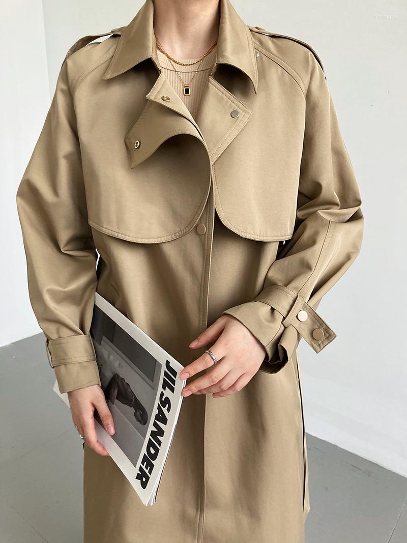 Women's Trench Coats Chic 2022 Autumn Elegant Double Breasted Women Casual Long Full Sleeve Loose Belted Female Windbreaker Outwear TR75, Black
Women's Trench Coats Chic 2022 Autumn Elegant Double Breasted Women Casual Long Full Sleeve Loose Belted Female Windbreaker Outwear TR75, Black