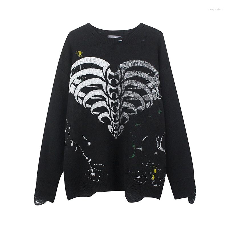 Men's Sweaters Distressed Holes Knitwears For Mens Hip Hop Splash Ink Long-sleeved Pullovers Men And Women Knit Sweater Streetwear, Black
Men's Sweaters Distressed Holes Knitwears For Mens Hip Hop Splash Ink Long-sleeved Pullovers Men And Women Knit Sweater Streetwear, Black