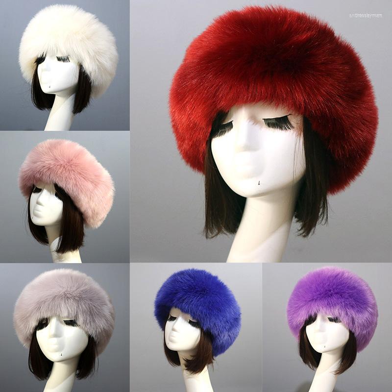 Berets Women Fur Hats Thick Furry Warm Faux Hat Autumn Winter Russian Bomber Outdoor Ski Empty Top Beanies 
Berets Women Fur Hats Thick Furry Warm Faux Hat Autumn Winter Russian Bomber Outdoor Ski Empty Top Beanies