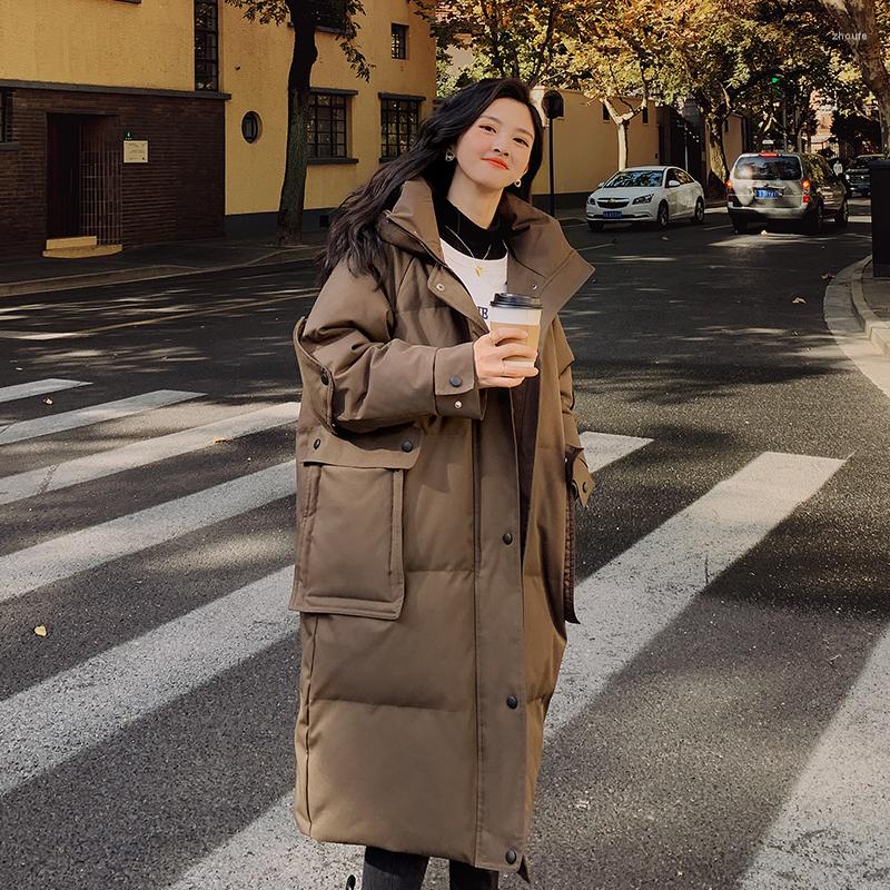 Women's Down 2022 Large Size Winter Jacket Loose Warm Thickening Women's Big Pocket Parka Coat Hooded Long Parkas Chaquetas Para Mujer, Black
Women's Down 2022 Large Size Winter Jacket Loose Warm Thickening Women's Big Pocket Parka Coat Hooded Long Parkas Chaquetas Para Mujer, Black