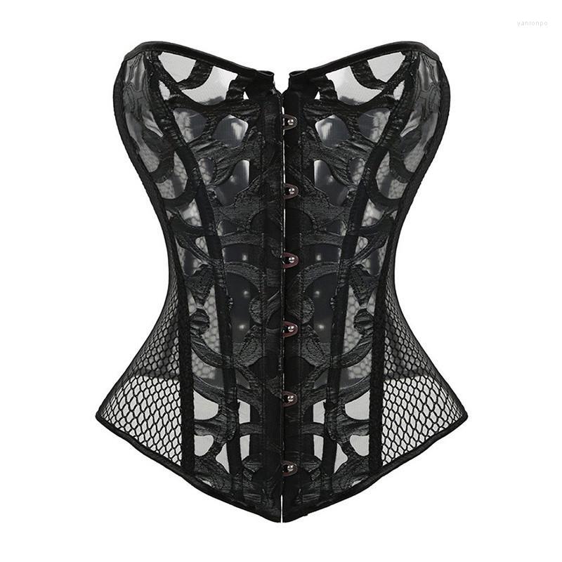 Bustiers & Corsets Sexy Corset Overbust Women Gothic Top Mesh Shaper Slimming Waist Trainer Lace Up Black White Plus SizeBustiers
Bustiers & Corsets Sexy Corset Overbust Women Gothic Top Mesh Shaper Slimming Waist Trainer Lace Up Black White Plus SizeBustiers
