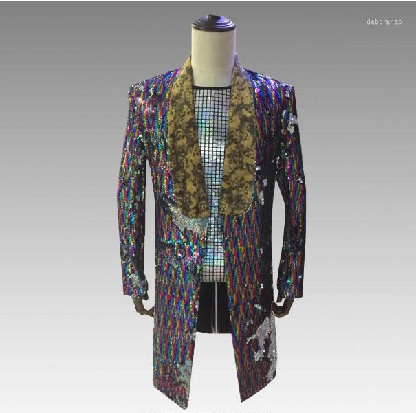 Men' Jackets DJ Men Singer Coat Birthday Party Long Jacket Multicolor Sparkly Sequins Slim Nightclub Host Magician Show Outfit, Pic color
Men' Jackets DJ Men Singer Coat Birthday Party Long Jacket Multicolor Sparkly Sequins Slim Nightclub Host Magician Show Outfit, Pic color