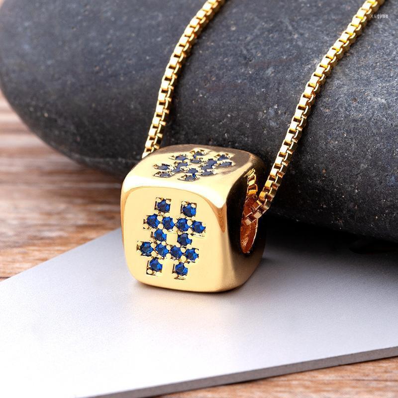 Pendant Necklaces Fashion Exquisite Dice Cube Shape Crystal Copper Zircon Necklace For Women Men Chocker Jewelry Fine Birthday Party GiftPen
Pendant Necklaces Fashion Exquisite Dice Cube Shape Crystal Copper Zircon Necklace For Women Men Chocker Jewelry Fine Birthday Party GiftPen