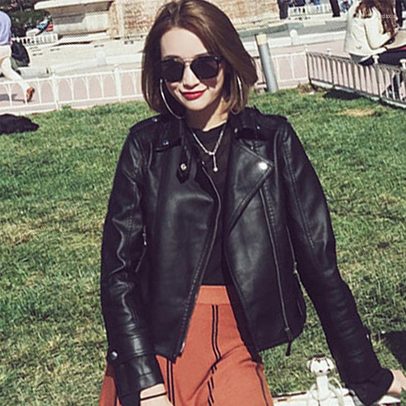 Women' Leather Korean Style Women Autumn Jacket Turn-Down Collar Black Ladies Outwear Coat 2022 Fashion
Women' Leather Korean Style Women Autumn Jacket Turn-Down Collar Black Ladies Outwear Coat 2022 Fashion