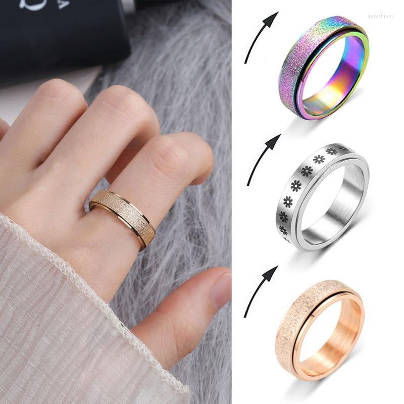 Cluster Rings Anxiety Ring For Women Men Stainless Steel Anti Stress Punk Y2k Jewelry Rotate Couple Wedding Fidgets 2022 Trend Gift
Cluster Rings Anxiety Ring For Women Men Stainless Steel Anti Stress Punk Y2k Jewelry Rotate Couple Wedding Fidgets 2022 Trend Gift