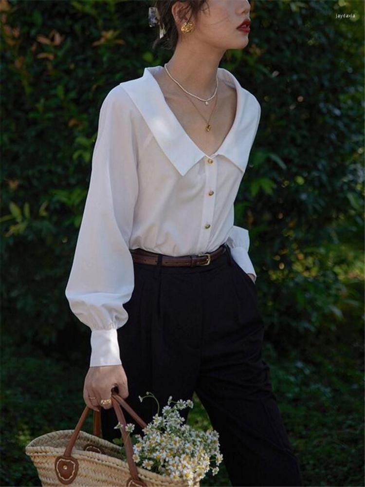Women' Blouses Anti-wrinkle Non-iron White Offce Ladies Elegant Business Top Lapel Long Sleeve Retro Button Shirts Caluas Women' Blusa
Women' Blouses Anti-wrinkle Non-iron White Offce Ladies Elegant Business Top Lapel Long Sleeve Retro Button Shirts Caluas Women' Blusa