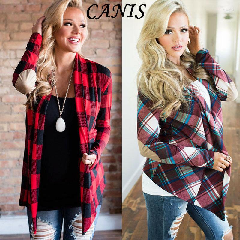 Women' Jackets Long Flannel Plaid Open Stitch Loose Blouses Autumn Casual Red Black Women Cotton Sleeve Patch Blusas Mujer De Moda
Women' Jackets Long Flannel Plaid Open Stitch Loose Blouses Autumn Casual Red Black Women Cotton Sleeve Patch Blusas Mujer De Moda