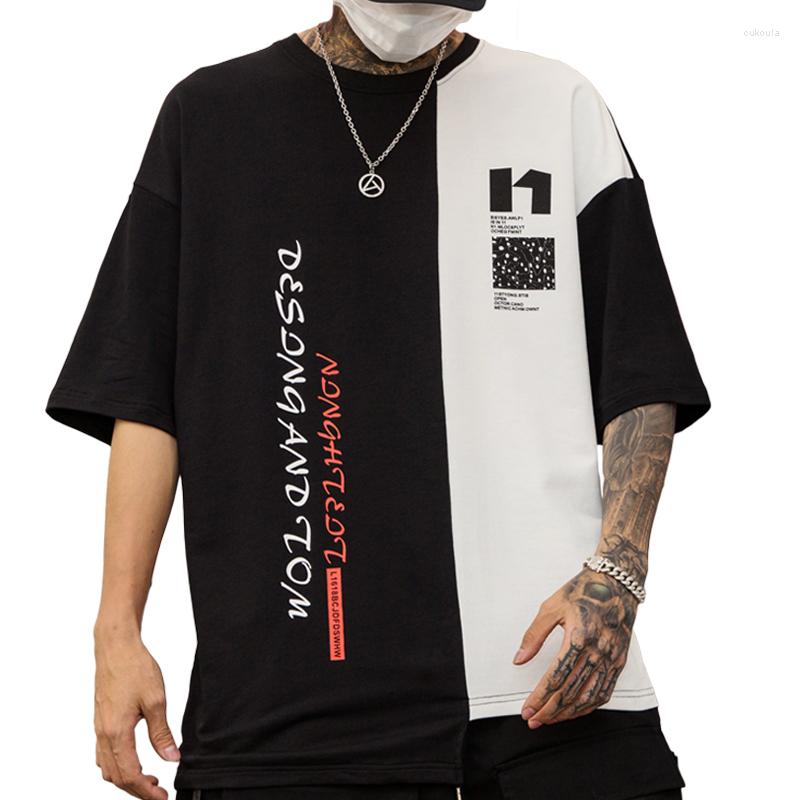 Men's T Shirts Hip Hop Mens Irregular Patchwork Half Sleeve Letter Prints Black And White 2022 Fashion
Men's T Shirts Hip Hop Mens Irregular Patchwork Half Sleeve Letter Prints Black And White 2022 Fashion