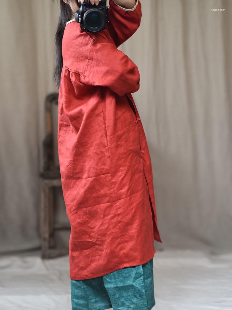 Women's Trench Coats Lady 2022 Autumn Spring Cotton Linen Retro Button Long Coat Loose Windbreaker Casual Fashion Female YoYiKamomo, Blue
Women's Trench Coats Lady 2022 Autumn Spring Cotton Linen Retro Button Long Coat Loose Windbreaker Casual Fashion Female YoYiKamomo, Blue