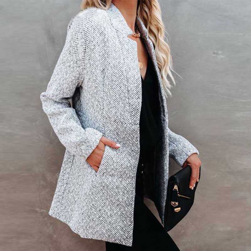 Women's Jackets Vintage Women Autumn Winter Plaid Lapel Collar Midi Woolen Coat Warm Thick Slim Cardigan Ladies Jacket Outwear T221008, Black
Women's Jackets Vintage Women Autumn Winter Plaid Lapel Collar Midi Woolen Coat Warm Thick Slim Cardigan Ladies Jacket Outwear T221008, Black