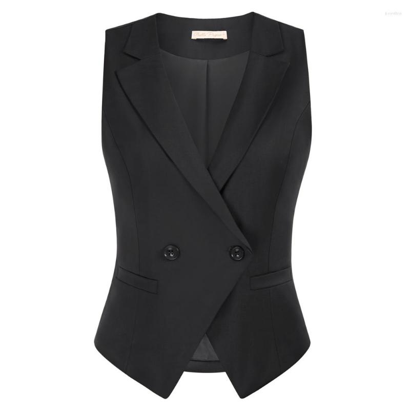 Women' Vests BP Women Double Breasted Vest Coat Vintage V-Neck Notch Lapel Sleeveles Jacket Back Waist With Strap Adjust Belt Tops, Black
Women' Vests BP Women Double Breasted Vest Coat Vintage V-Neck Notch Lapel Sleeveles Jacket Back Waist With Strap Adjust Belt Tops, Black