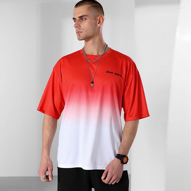 Men's T Shirts Summer Thin Section Loose Oversized Hundred Short-sleeved Men Fashion Gradient Series Of Teenagers Printed Round Neck T-shirt, Red
Men's T Shirts Summer Thin Section Loose Oversized Hundred Short-sleeved Men Fashion Gradient Series Of Teenagers Printed Round Neck T-shirt, Red