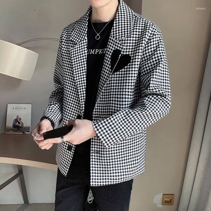 Men's Suits Men Party Blazer Wedding Uit Jacket Plaid Man Korean Designer Cardigan Clothing Coat Casual Youth Elegant Masculino Slim Fit, White
Men's Suits Men Party Blazer Wedding Uit Jacket Plaid Man Korean Designer Cardigan Clothing Coat Casual Youth Elegant Masculino Slim Fit, White