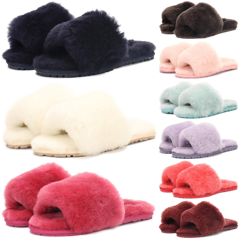 

Freeshiping Designer women sandal slippers sliders sandals fluffy shoes fur fuzzy pantoufle womens soft Wood slides slipper luxury trainers runners mules, #5 magic lime