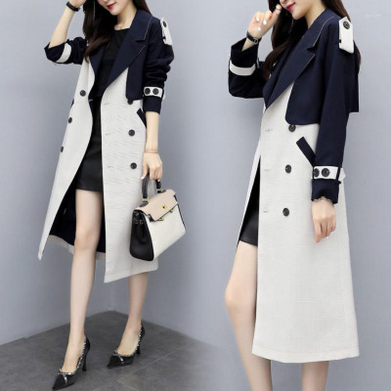 Women' Trench Coats 2022 Spring And Autumn Ladies Fashion Temperament Long Windbreaker Jacket
Women' Trench Coats 2022 Spring And Autumn Ladies Fashion Temperament Long Windbreaker Jacket
