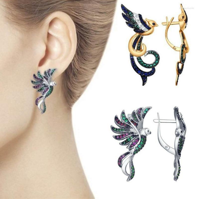 Backs Earrings Unique Colorful Phoenix Bird Animal Crystal Earring With Shiny Rhinestone Zircon Clip Ladies For Party Jewelry
Backs Earrings Unique Colorful Phoenix Bird Animal Crystal Earring With Shiny Rhinestone Zircon Clip Ladies For Party Jewelry