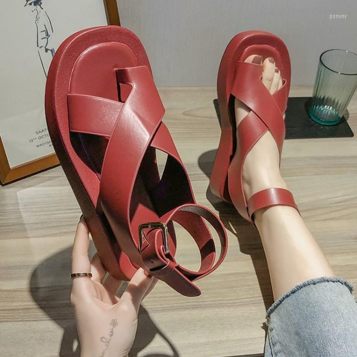 Sandals 2022 Women Summer Beach Fashion Flats Shoes Sandal Non-slip Flat Buckle Black White Zapatos De Mujer, Red
Sandals 2022 Women Summer Beach Fashion Flats Shoes Sandal Non-slip Flat Buckle Black White Zapatos De Mujer, Red