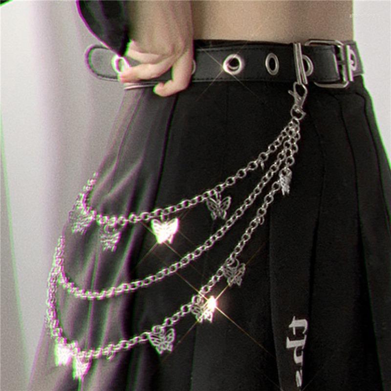 Belts Women'S Two Layer Butterfly Chain Hip Hop Punk Rock Metal Gold Silver For Pants Jewelry Gift Key ChainBelts, Black
Belts Women'S Two Layer Butterfly Chain Hip Hop Punk Rock Metal Gold Silver For Pants Jewelry Gift Key ChainBelts, Black