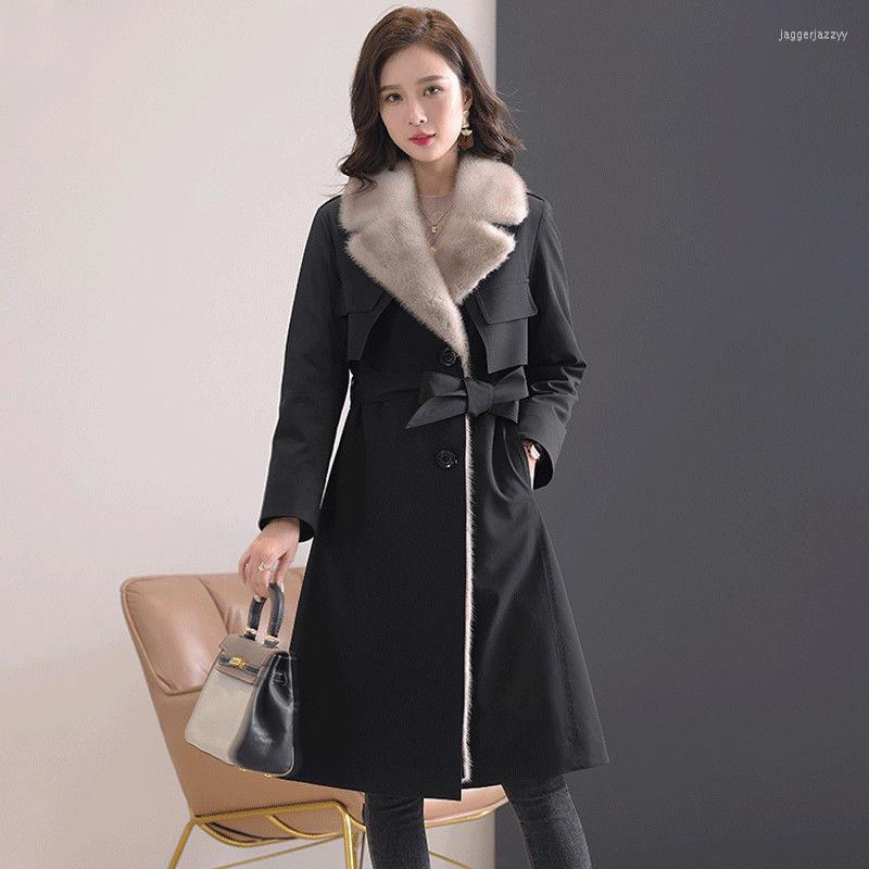Women's Fur Female Korean Slim Mink Thickened Pie To Overcome Jacket Women Mid-Length Imitation Coat Velvet Liner Removable, Black
Women's Fur Female Korean Slim Mink Thickened Pie To Overcome Jacket Women Mid-Length Imitation Coat Velvet Liner Removable, Black