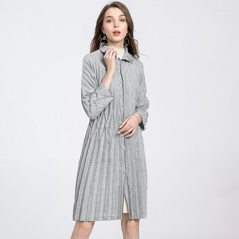 Women's Trench Coats Stand Collar Imitation Windbreaker Boutique Pleated Long Coat Static Color Cardigan Fashion Free Ship, Black
Women's Trench Coats Stand Collar Imitation Windbreaker Boutique Pleated Long Coat Static Color Cardigan Fashion Free Ship, Black