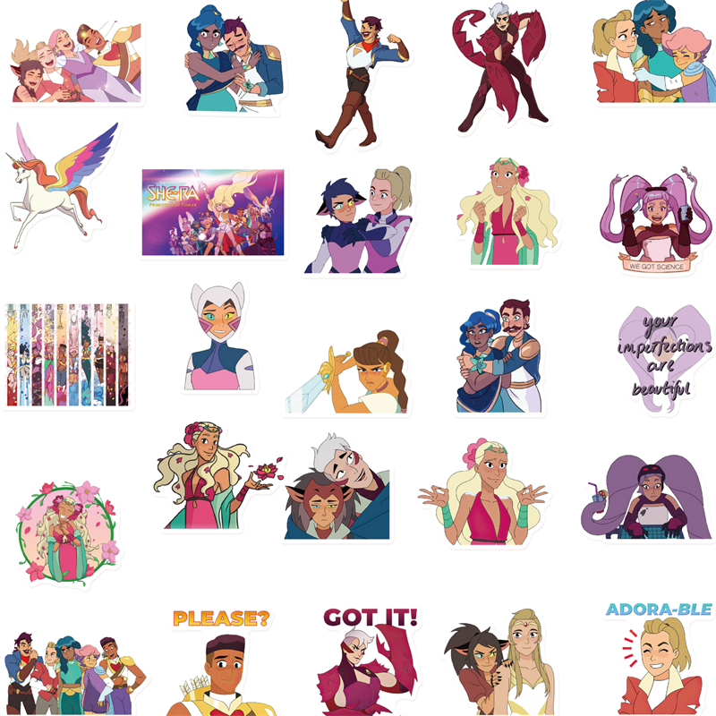 50Pcs She-Ra and The Princesses of Power sticker cartoon movie Graffiti Stickers for DIY Luggage Laptop Skateboard Motorcycle Bicycle Stickers